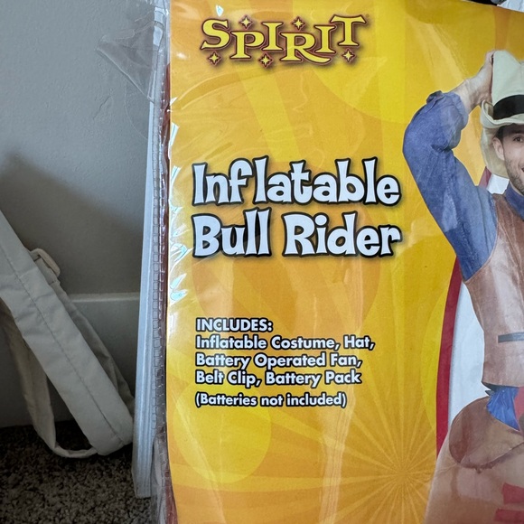 Spirit Halloween Inflatable Bull Rider Costume - Picture 2 of 3